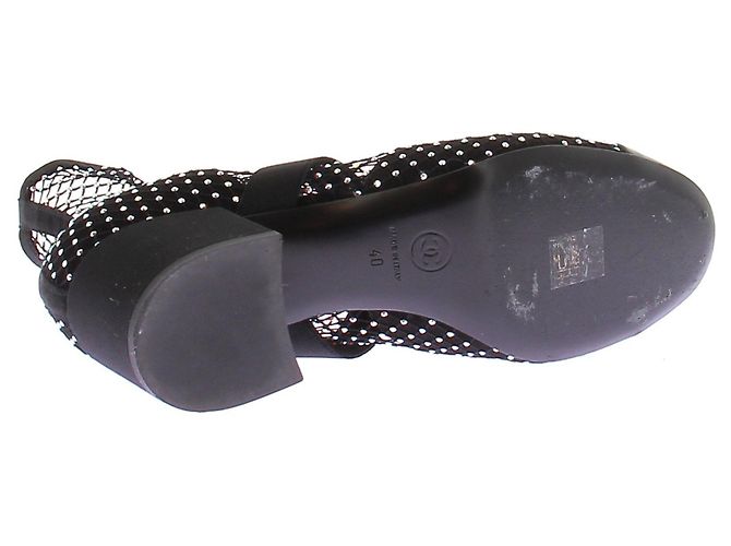 Chanel Botines de tacón de malla Negro - vista 6