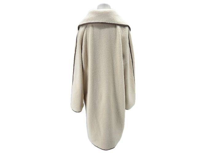 Autre Marque Abrigo largo de piel sintética Beige - vista 2