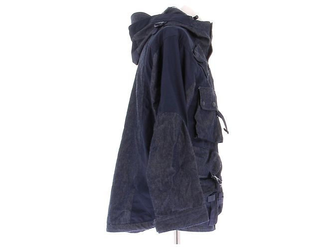Giacca in denim blu navy con cappuccio The North Face - vista 3