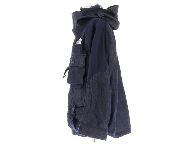 Giacca in denim blu navy con cappuccio The North Face - vista 4
