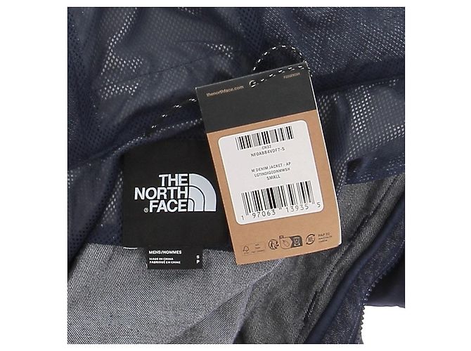 Giacca in denim blu navy con cappuccio The North Face - vista 5