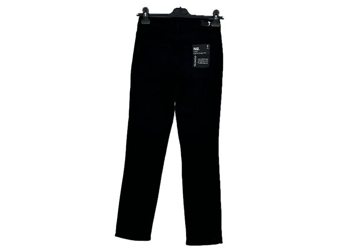 Paige Jeans Jeans Paige neri in cotone taglia 26 Nero - vista 2