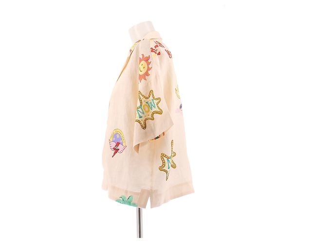 Autre Marque Camicia stampata con paillettes Rosa - vista 3