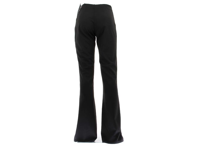 Autre Marque Pantaloni slim neri in cotone VAILLANT 38 Nero - vista 2