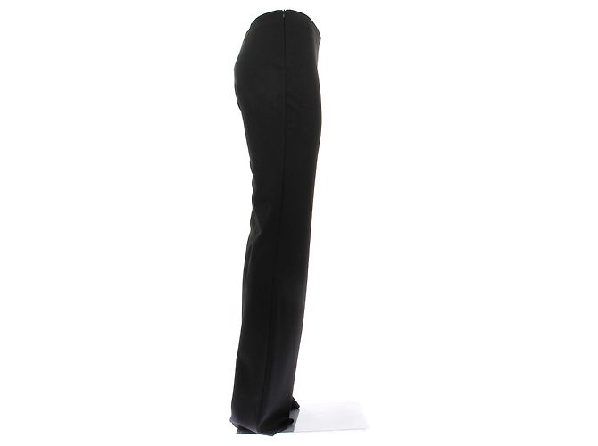 Autre Marque Pantaloni slim neri in cotone VAILLANT 38 Nero - vista 3