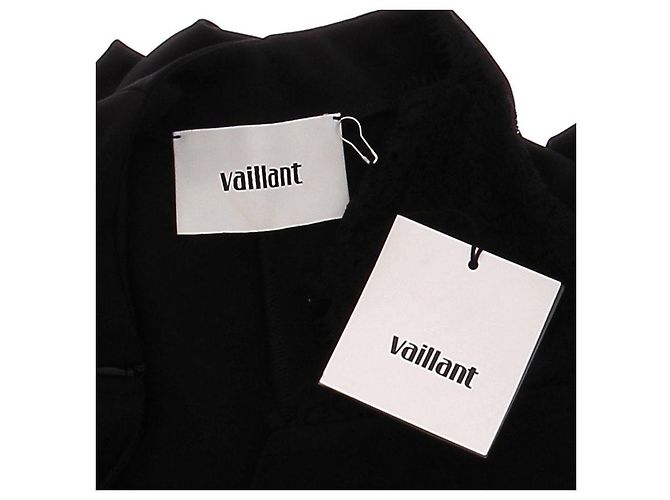 Autre Marque Pantaloni slim neri in cotone VAILLANT 38 Nero - vista 5