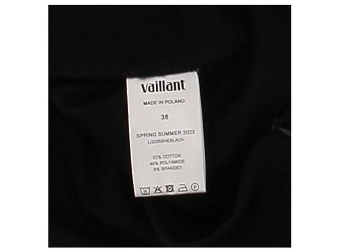 Autre Marque Pantaloni slim neri in cotone VAILLANT 38 Nero - vista 6