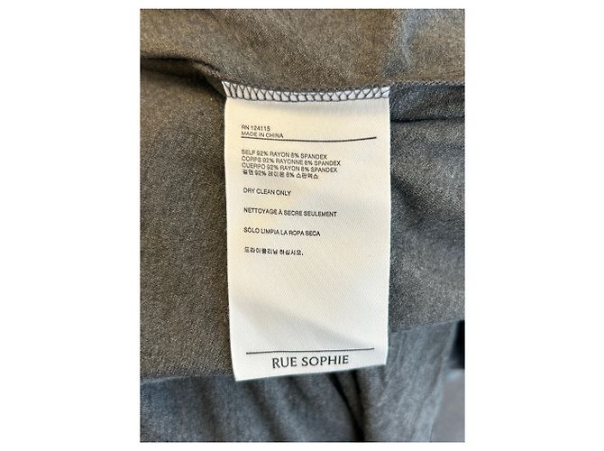 Autre Marque RUE SOPHIE Langes graues Kleid - Ansicht 6