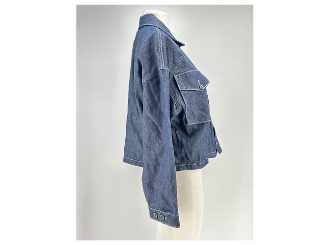 Giacca in denim grezzo blu Philippe Model Taglia 42 - vista 3