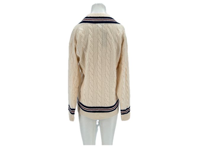 Suéter J.Crew de cashmere bege com decote em V XS - vista 2