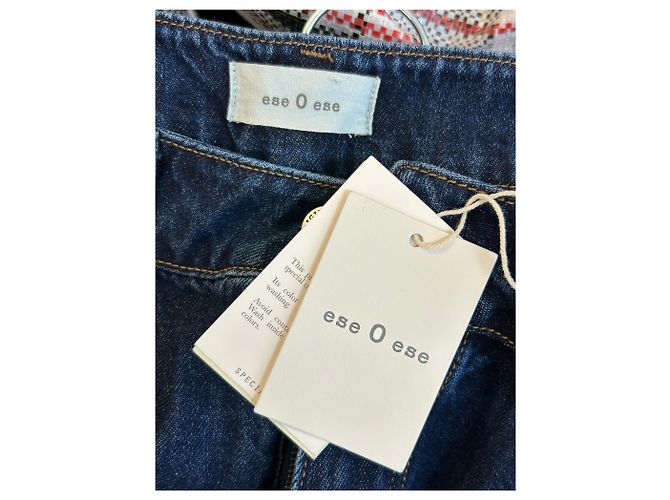 Autre Marque Jeans grezzi ESE O ESE blu in cotone taglia 36 - vista 3