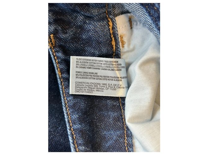 Autre Marque Jeans grezzi ESE O ESE blu in cotone taglia 36 - vista 5