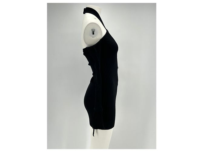 Autre Marque Vestido corto negro con hombros descubiertos ANDREA DAMO - vista 3