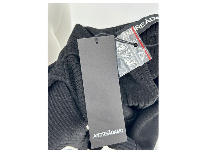 Autre Marque Vestido corto negro con hombros descubiertos ANDREA DAMO - vista 5