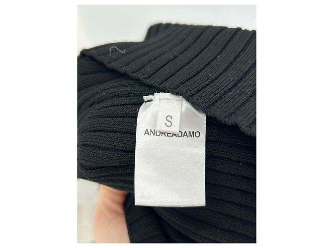 Autre Marque Vestido corto negro con hombros descubiertos ANDREA DAMO - vista 7