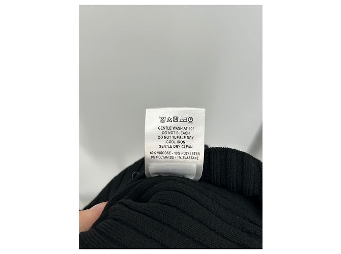 Autre Marque Vestido corto negro con hombros descubiertos ANDREA DAMO - vista 8