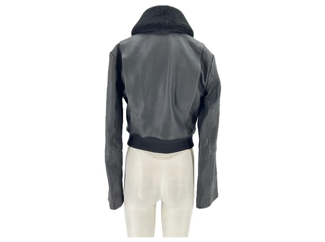 Vince Lederjacke Schwarz S - Ansicht 2