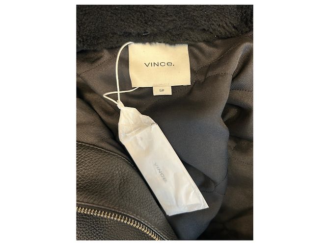 Vince Lederjacke Schwarz S - Ansicht 5