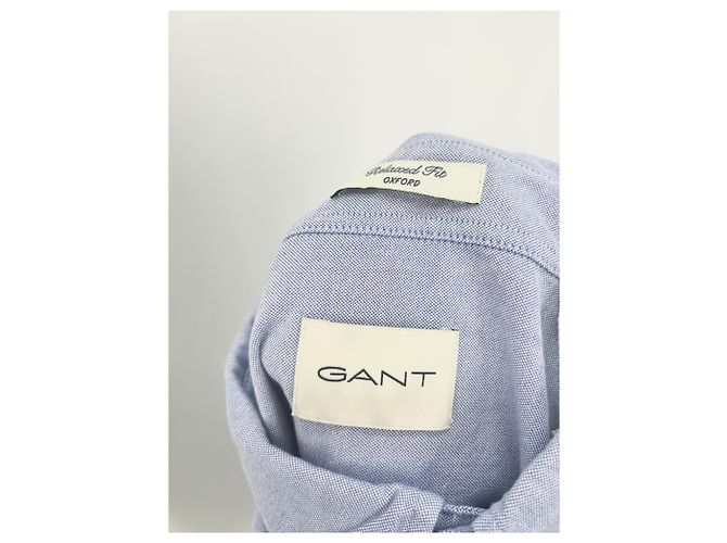 Autre Marque Camisa GANT de algodón azul M - vista 4