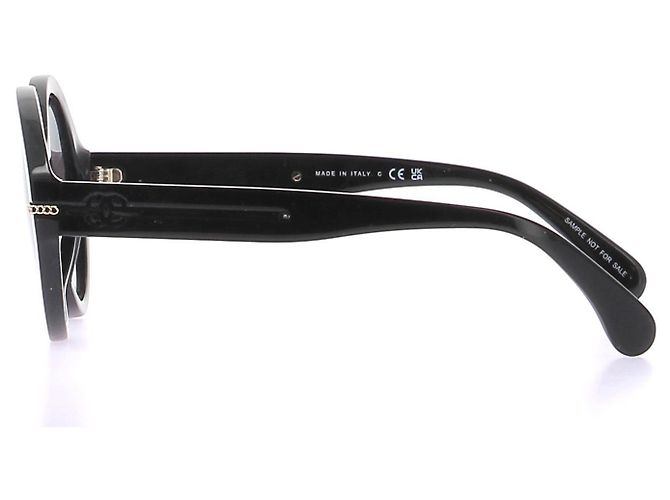 Chanel Gafas de sol redondas negras Negro - vista 3