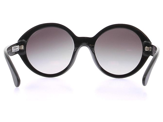 Chanel Gafas de sol redondas negras Negro - vista 5