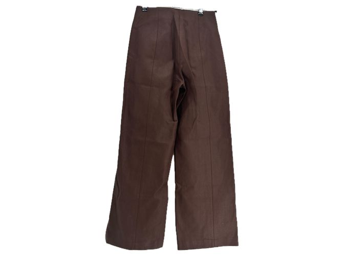 Pantalones marrones Massimo Dutti Castaño - vista 2