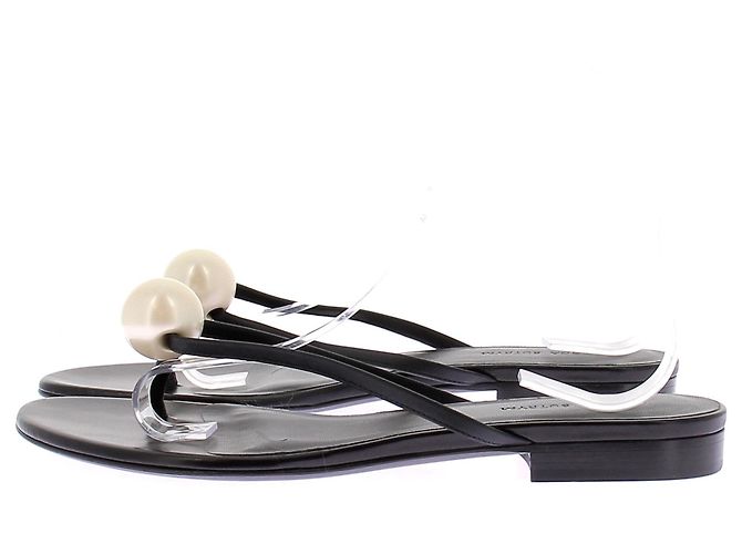 Magda Butrym Schwarze Sandalen - vue 3