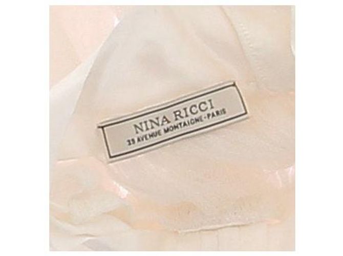 Top sin mangas de seda blanco Nina Ricci - vista 5