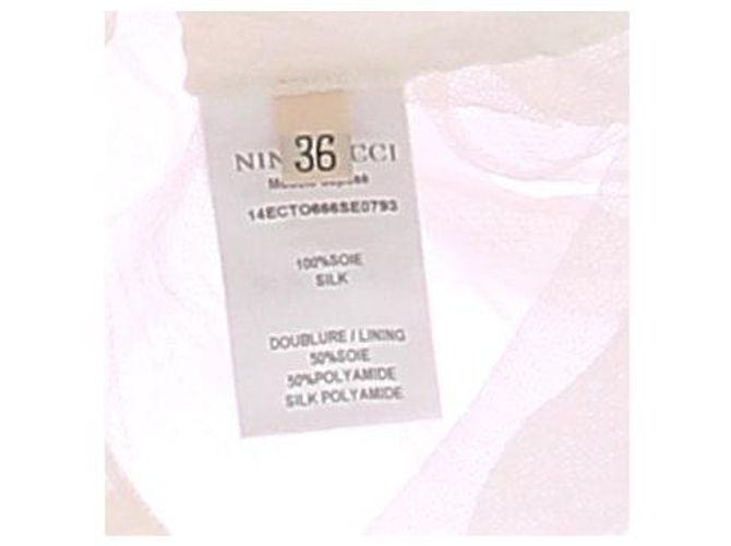 Top sin mangas de seda blanco Nina Ricci - vista 6