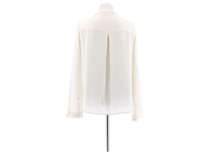 Emporio Armani Camicia in seta bianca Bianco - vista 2