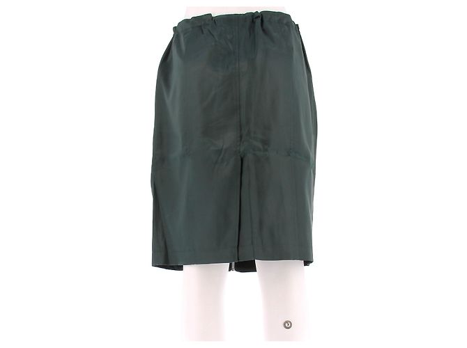 Bottega Veneta Falda de seda verde pino - vista 2