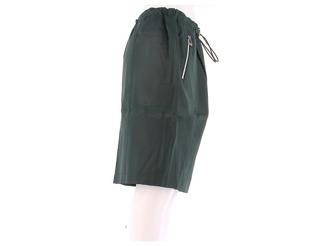 Bottega Veneta Falda de seda verde pino - vista 3