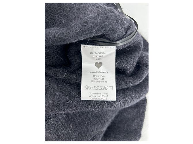 Autre Marque Suéter de alpaca negro DANTE6 - vista 6
