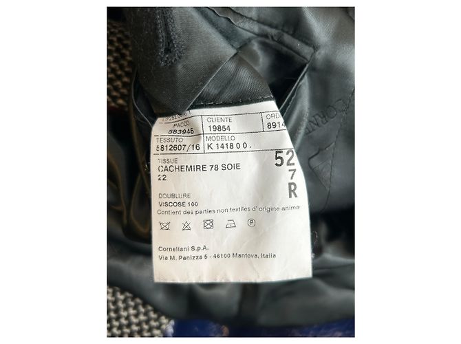 Corneliani Casaco cinza e preto em cashmere - vista 4