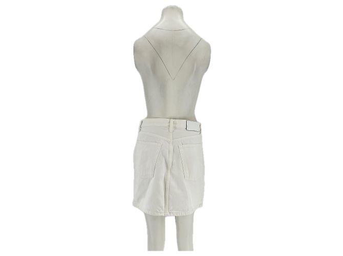 Autre Marque Minifalda de mezclilla blanca WARDROBE NYC Blanco - vista 2