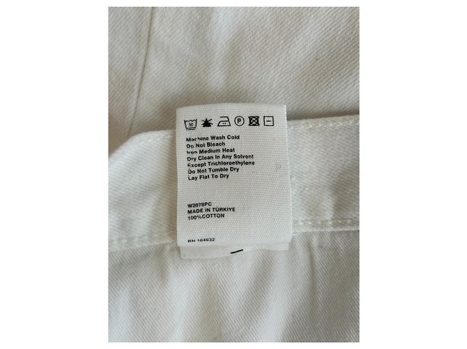 Autre Marque Minifalda de mezclilla blanca WARDROBE NYC Blanco - vista 6