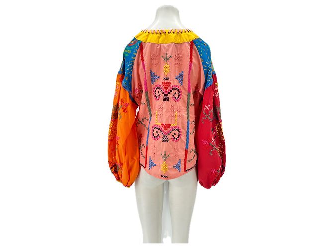 Farm Rio Bunte Bluse mit Stickerei - Ansicht 2