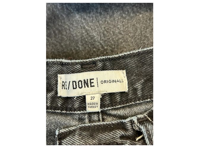 Jeans negros Re/Done de algodón Talla 27 Azul - vista 3
