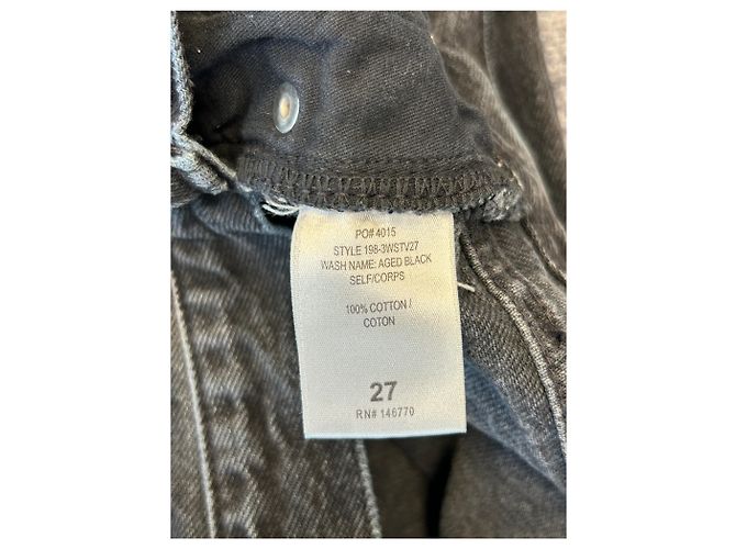 Jeans negros Re/Done de algodón Talla 27 Azul - vista 4