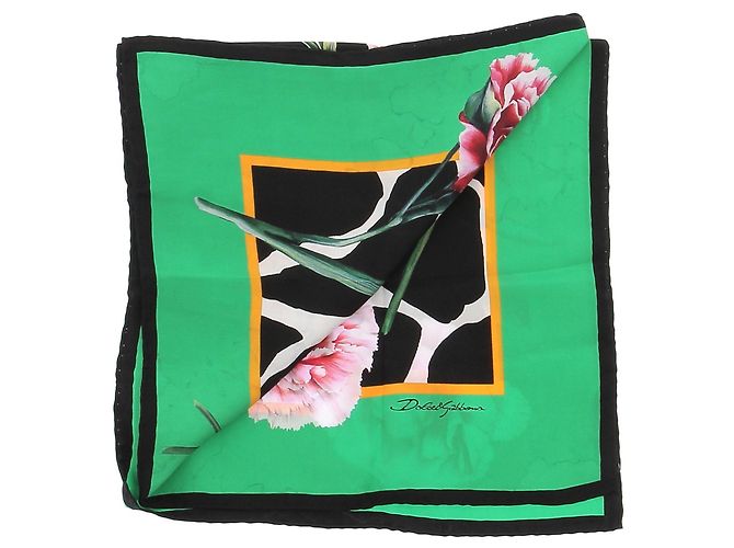 Dolce & Gabbana Foulard en soie imprimé fleurs - view 4