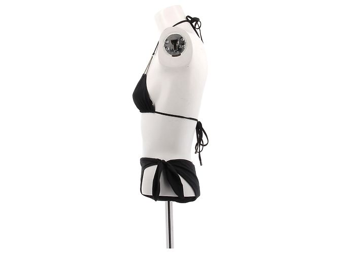 Saint Laurent Bikini negro de dos piezas - vista 4