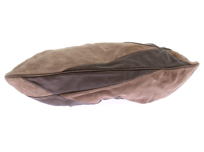 Clutch Fendi To You in pelle e camoscio marrone - vista 6