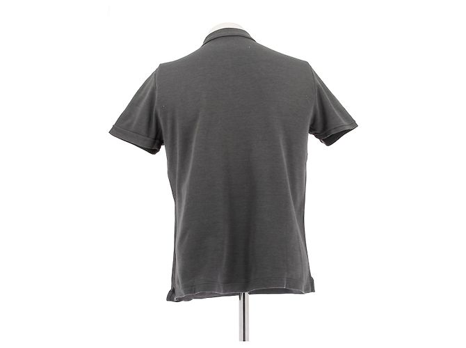 Polo de manga corta gris de algodón Prada - vista 2