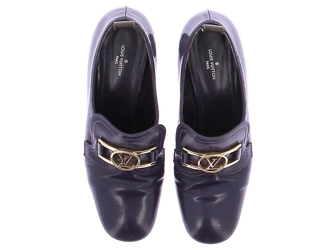 Louis Vuitton Richelieu Absatz Lackleder Lila - Ansicht 6