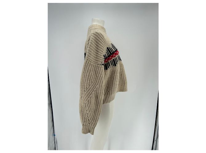Suéter de lana beige Isabel Marant - vista 3