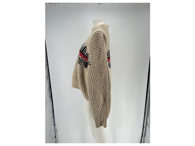Suéter de lana beige Isabel Marant - vista 4