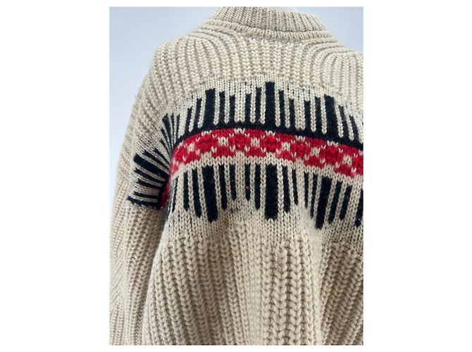 Suéter de lana beige Isabel Marant - vista 5