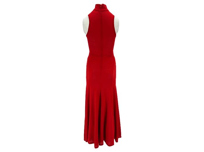 Autre Marque Rotes Wollkleid "Olsen" - Ansicht 2