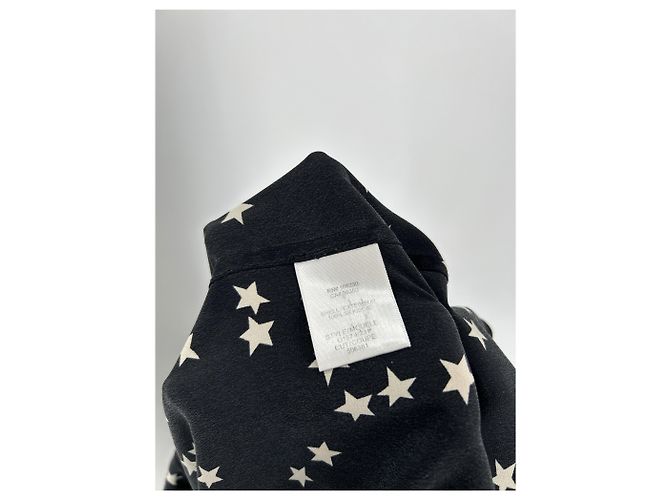 Camisa de seda Equipment negra con estampado de estrellas Negro - vista 6