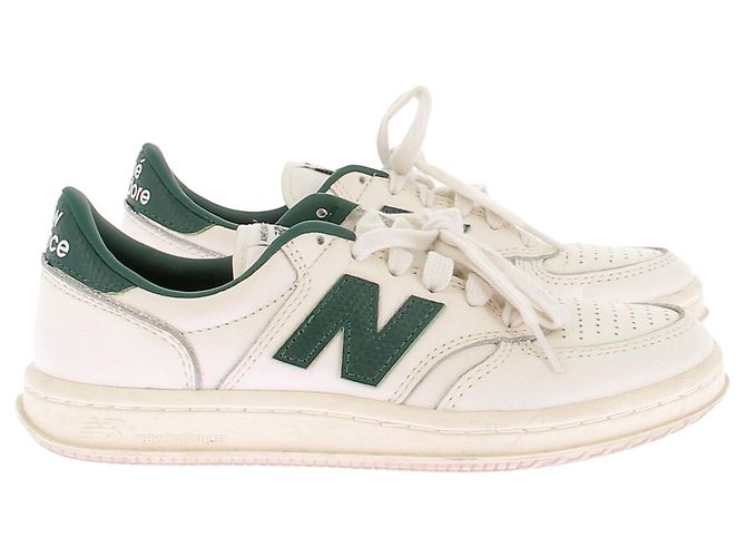 New Balance Leder Sneakers "T500" Weiß - Ansicht 2
